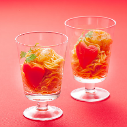 エビチリ♪カップパスタ