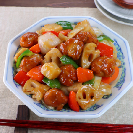 れんこんの酢豚