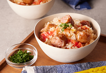 丸ごとトマトとモーニングサーブの炊き込みご飯