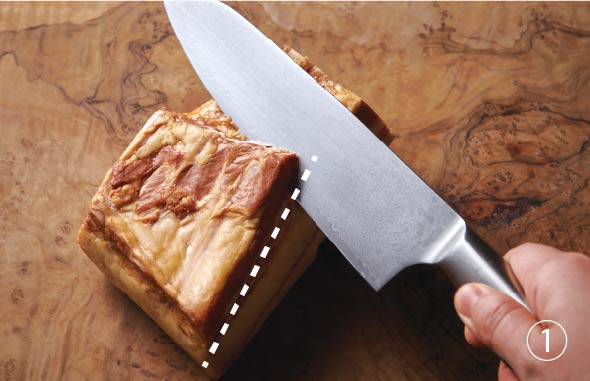 画像：切り分けの様子